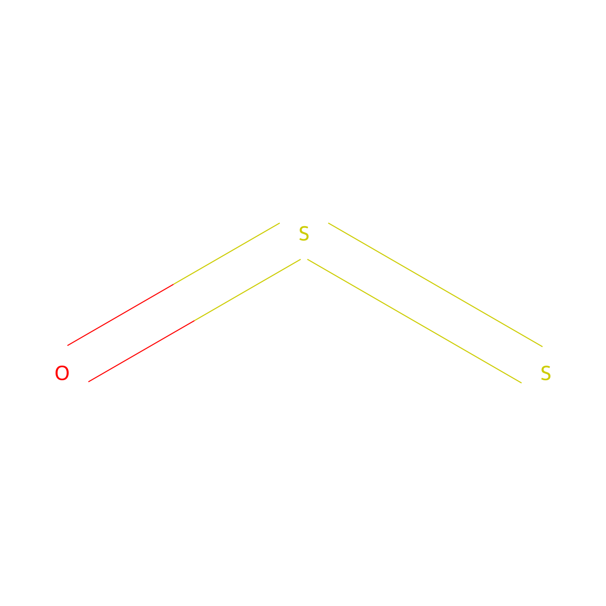 Sulfur oxide (S2O) molecular structure, CAS 20901-21-7
