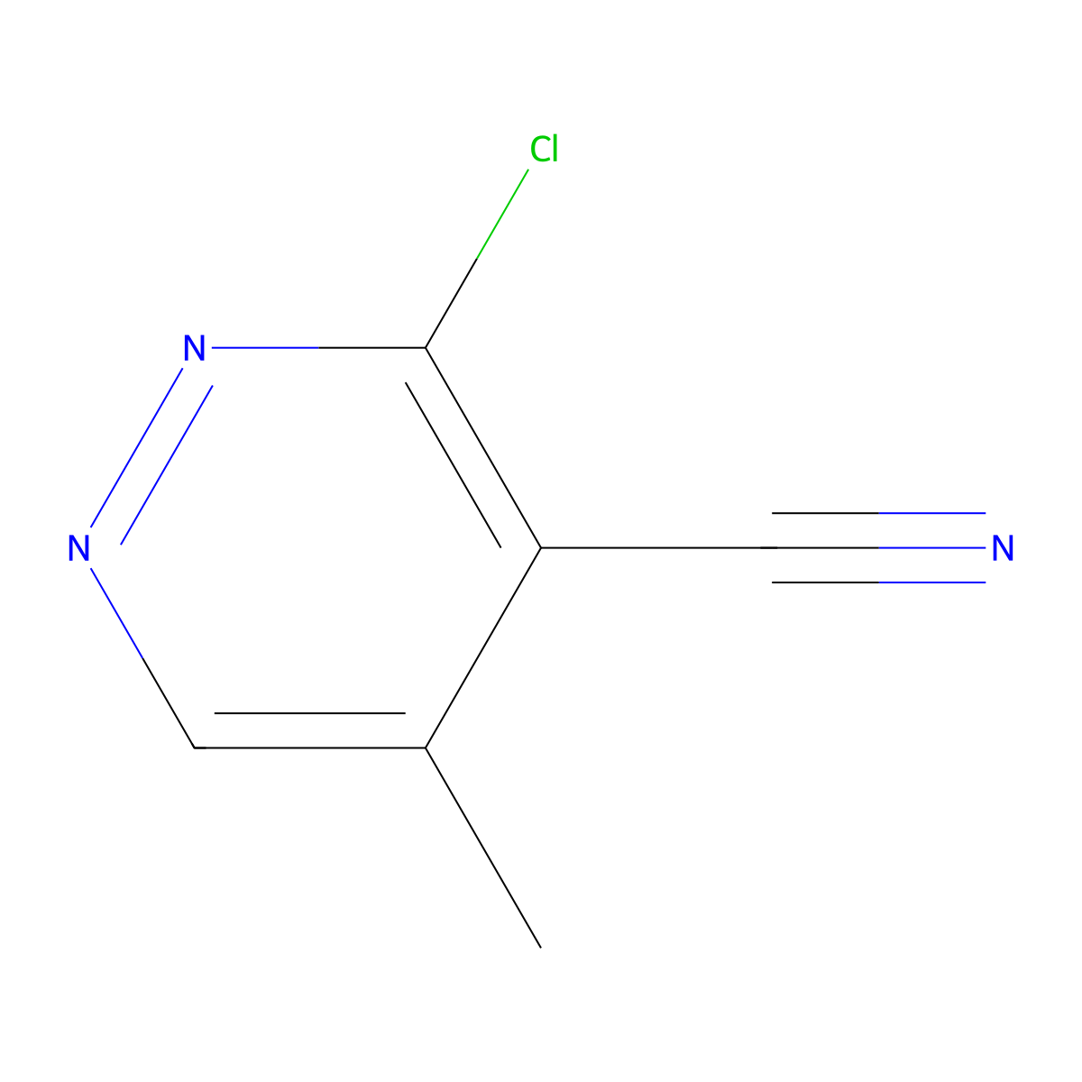 3-Chloro-5-methylpyridazine-4-carbonitrile molecular structure, CAS 2090109-58-1
