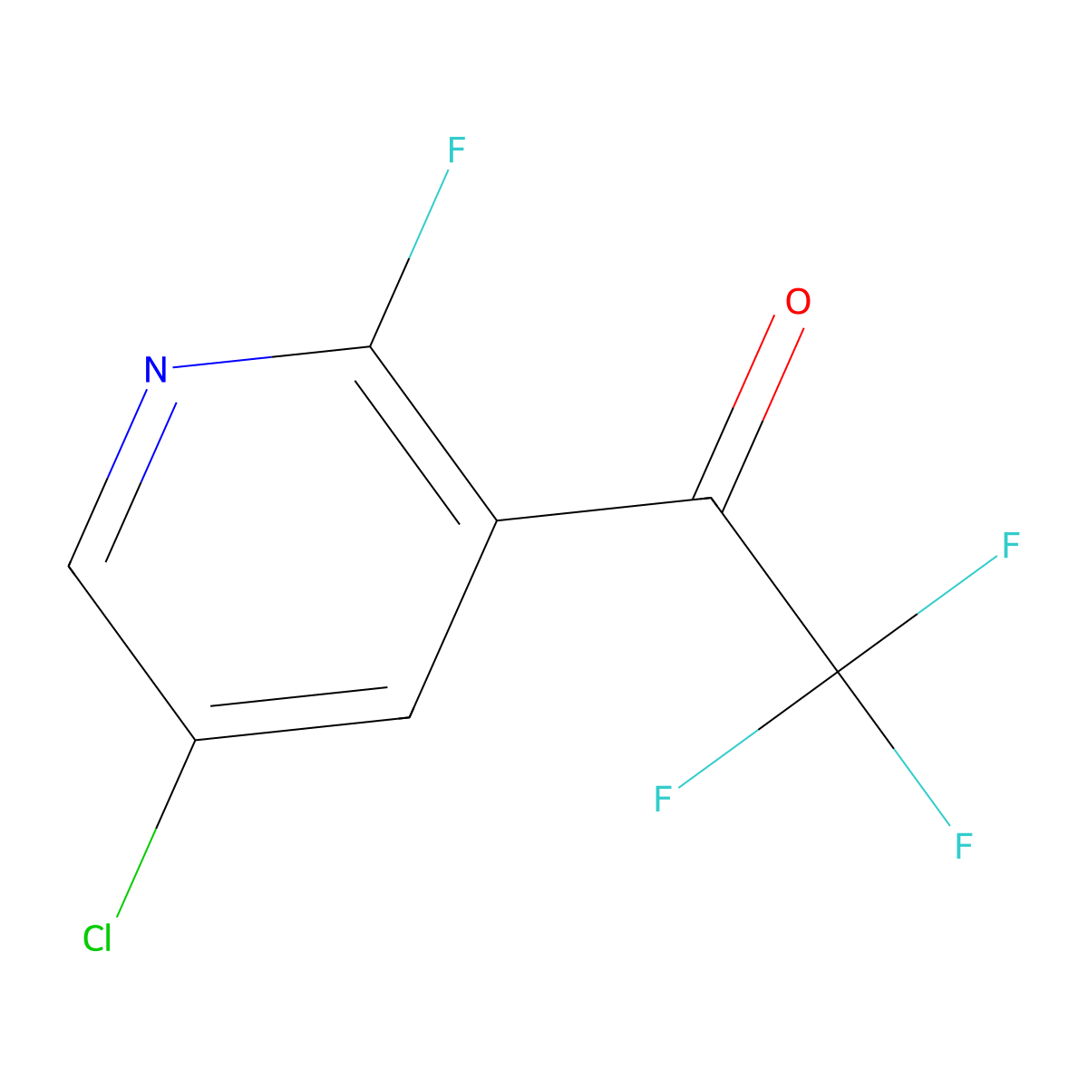 1-(5-Chloro-2-fluoropyridin-3-yl)-2,2,2-trifluoroethanone molecular structure, CAS 2090151-53-2