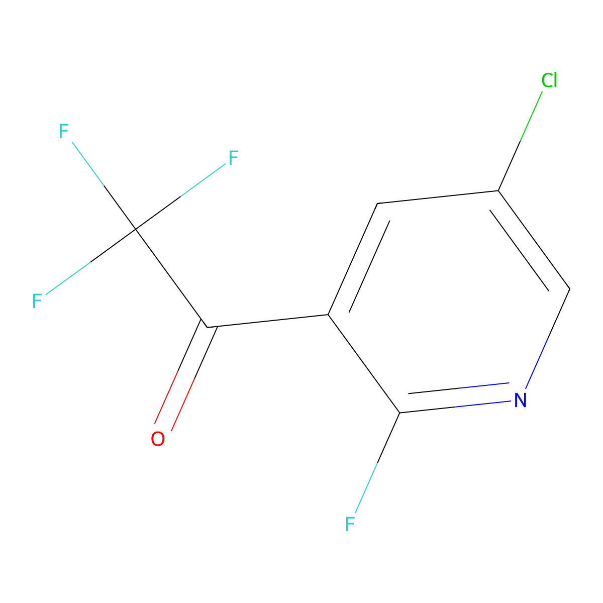 1-(5-Chloro-2-fluoropyridin-3-yl)-2,2,2-trifluoroethanone molecular structure, CAS 2090151-53-2