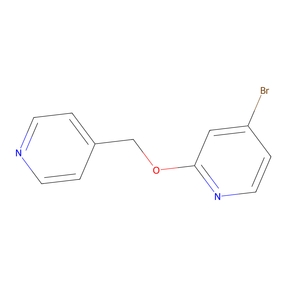 4-Bromo-2-(pyridin-4-ylmethoxy)pyridine molecular structure, CAS 2090153-40-3