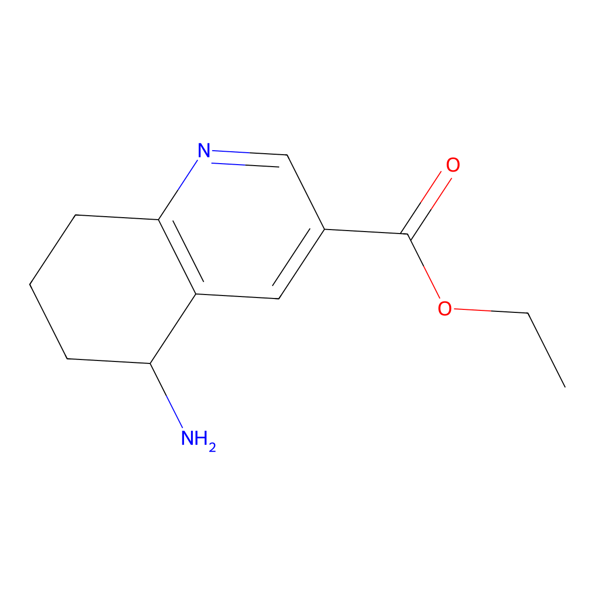 Ethyl 5-amino-5,6,7,8-tetrahydroquinoline-3-carboxylate molecular structure, CAS 2090186-53-9