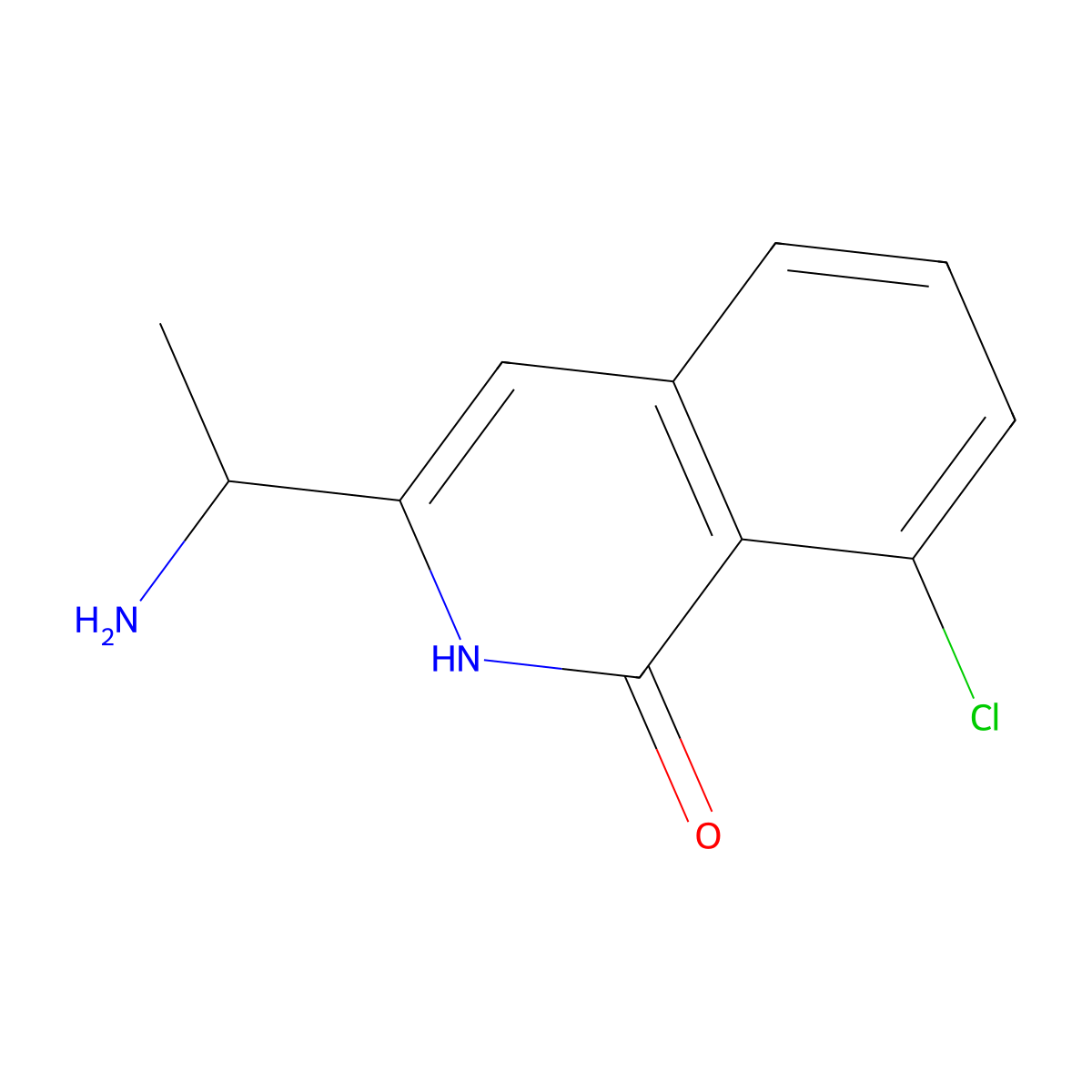 3-(1-Aminoethyl)-8-chloro-1,2-dihydroisoquinolin-1-one molecular structure, CAS 2090188-14-8