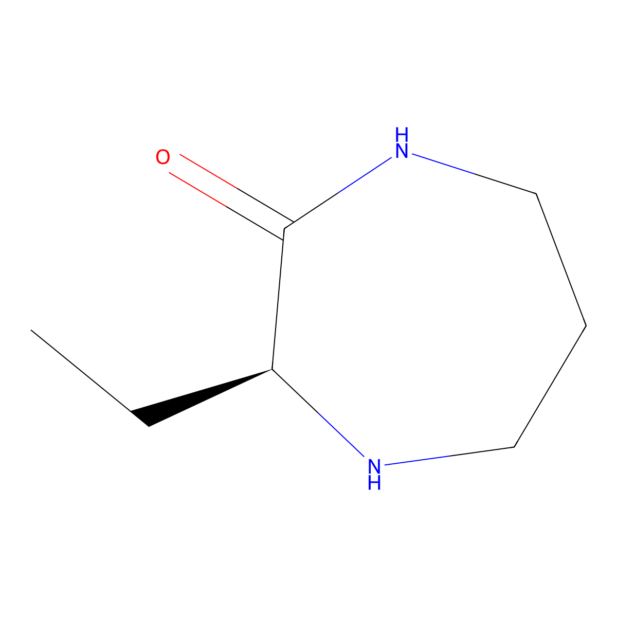 (3S)-3-ethyl-1,4-diazepan-2-one molecular structure, CAS 2090219-08-0