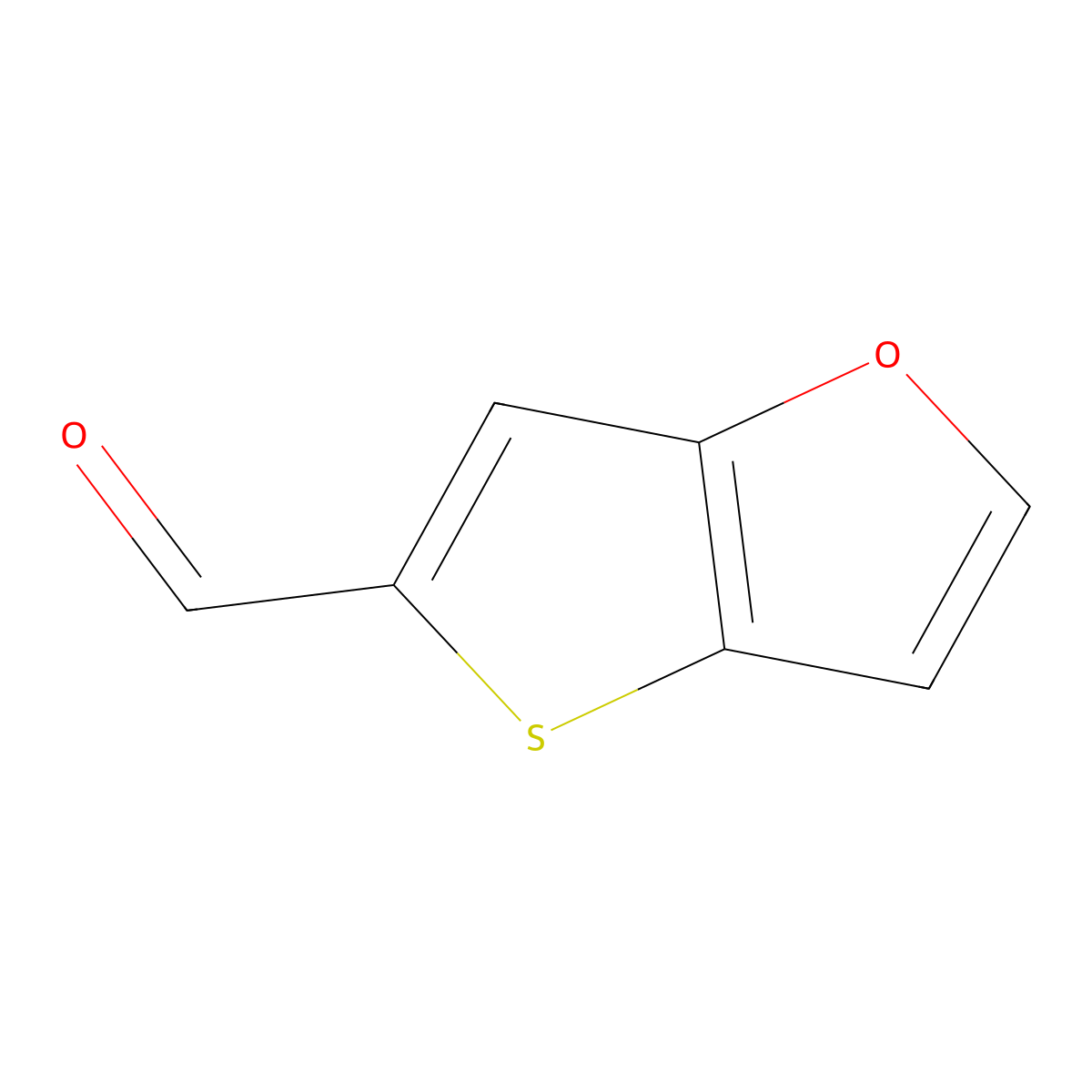 Thieno[3,2-b]furan-5-carbaldehyde molecular structure, CAS 2090223-89-3