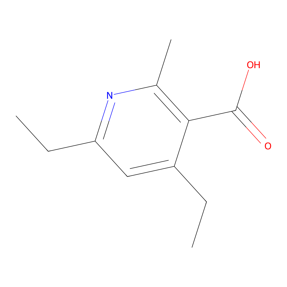 4,6-Diethyl-2-methylpyridine-3-carboxylic acid molecular structure, CAS 2090236-79-4