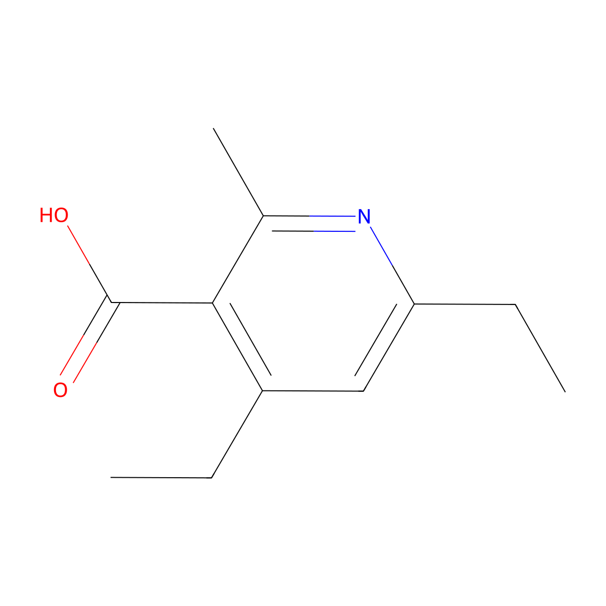 4,6-Diethyl-2-methylpyridine-3-carboxylic acid molecular structure, CAS 2090236-79-4