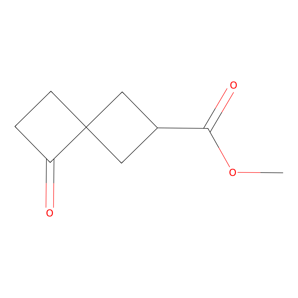 Methyl 5-oxospiro[3.3]heptane-2-carboxylate molecular structure, CAS 2090250-86-3