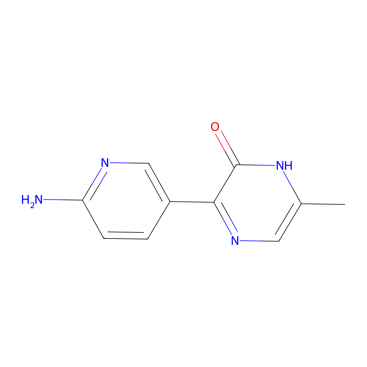 3-(6-Aminopyridin-3-yl)-6-methyl-1,2-dihydropyrazin-2-one molecular structure, CAS 2090252-03-0
