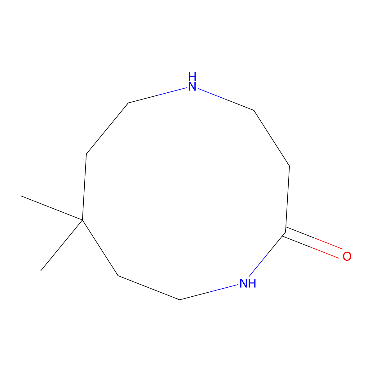 8,8-Dimethyl-1,5-diazecan-2-one molecular structure, CAS 2090252-51-8
