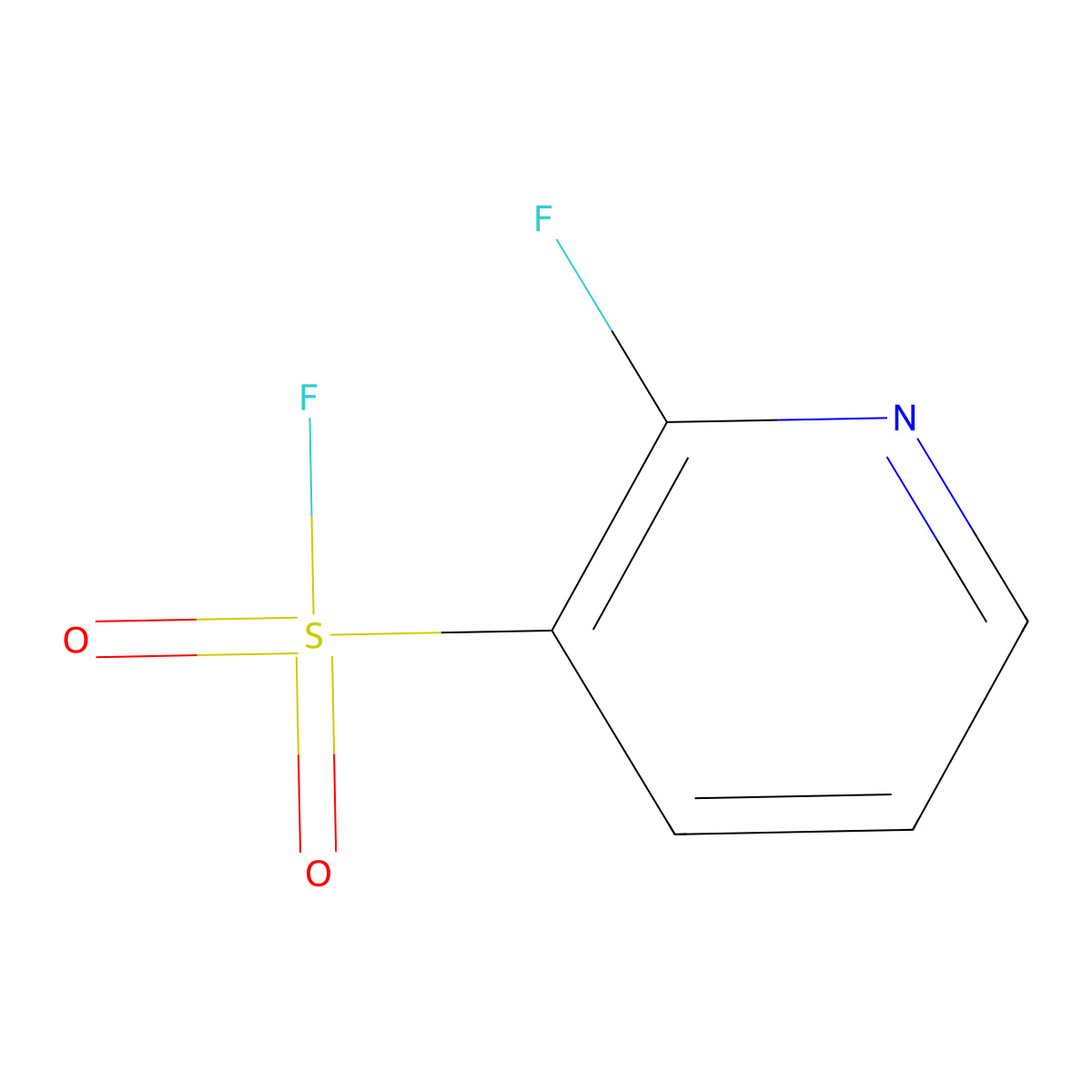 2-Fluoropyridine-3-sulfonyl fluoride molecular structure, CAS 2090255-22-2