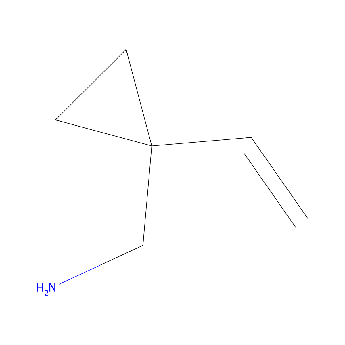 (1-Vinylcyclopropyl)methanamine molecular structure, CAS 2090255-84-6