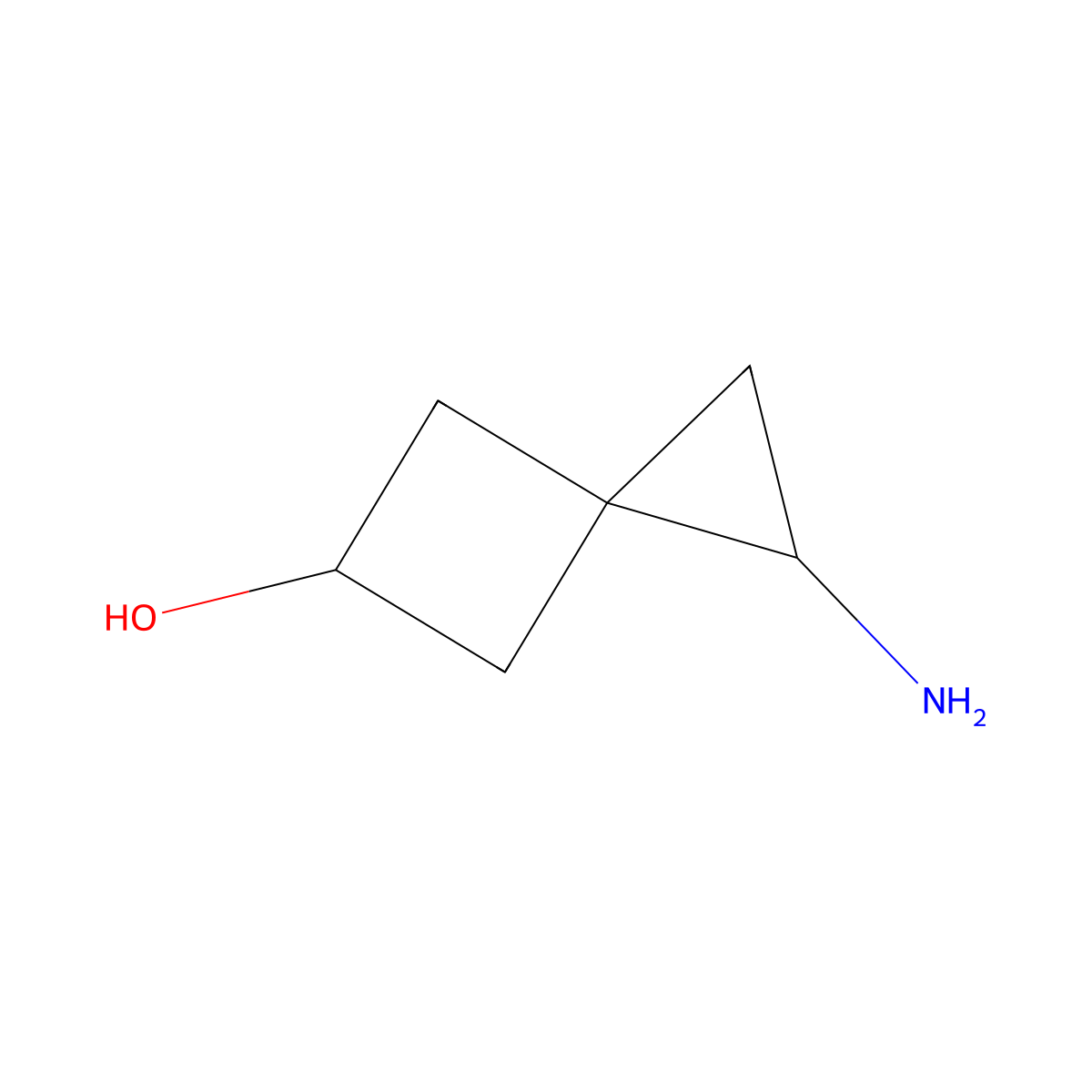 1-Aminospiro[2.3]hexan-5-ol molecular structure, CAS 2090259-15-5