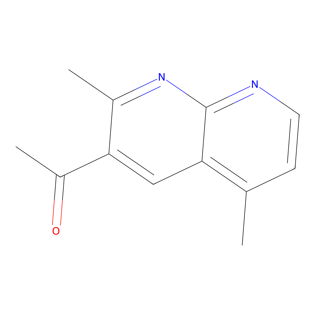 1-(2,5-Dimethyl-1,8-naphthyridin-3-yl)ethan-1-one molecular structure, CAS 2090263-24-2
