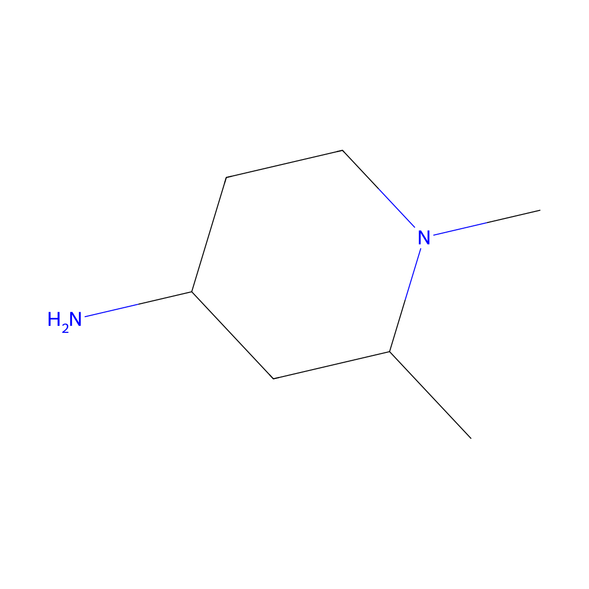 cis-1,2-Dimethyl-4-piperidinamine molecular structure, CAS 2090265-35-1