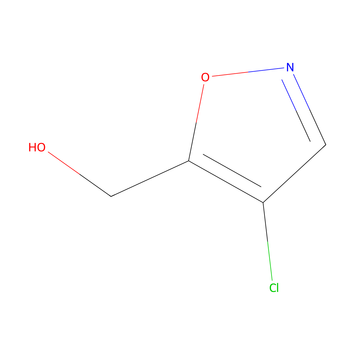 (4-Chloro-1,2-oxazol-5-YL)methanol molecular structure, CAS 2090313-59-8