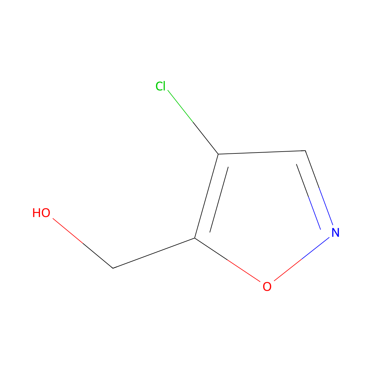 (4-Chloro-1,2-oxazol-5-YL)methanol molecular structure, CAS 2090313-59-8