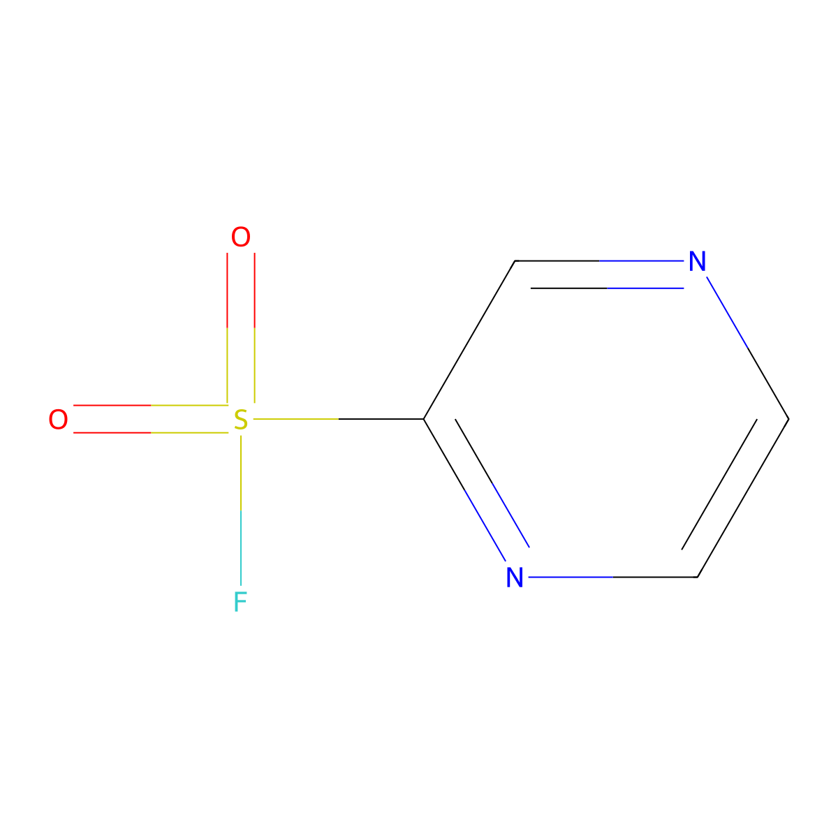 Pyrazine-2-sulfonyl fluoride molecular structure, CAS 2090368-34-4