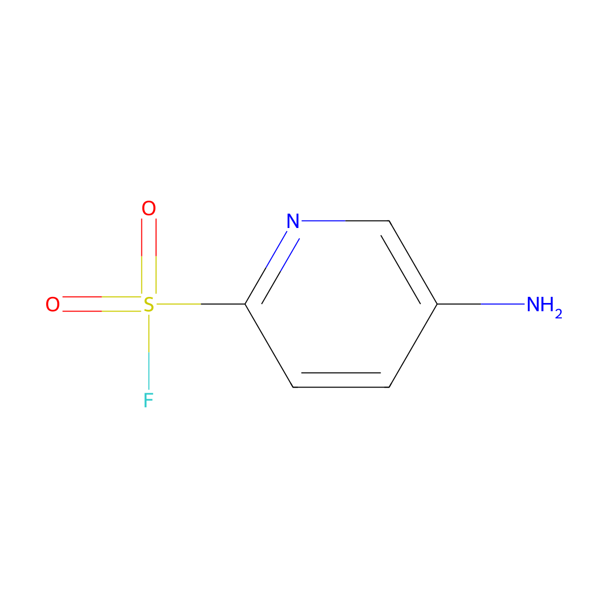 5-Aminopyridine-2-sulfonyl fluoride molecular structure, CAS 2090368-76-4