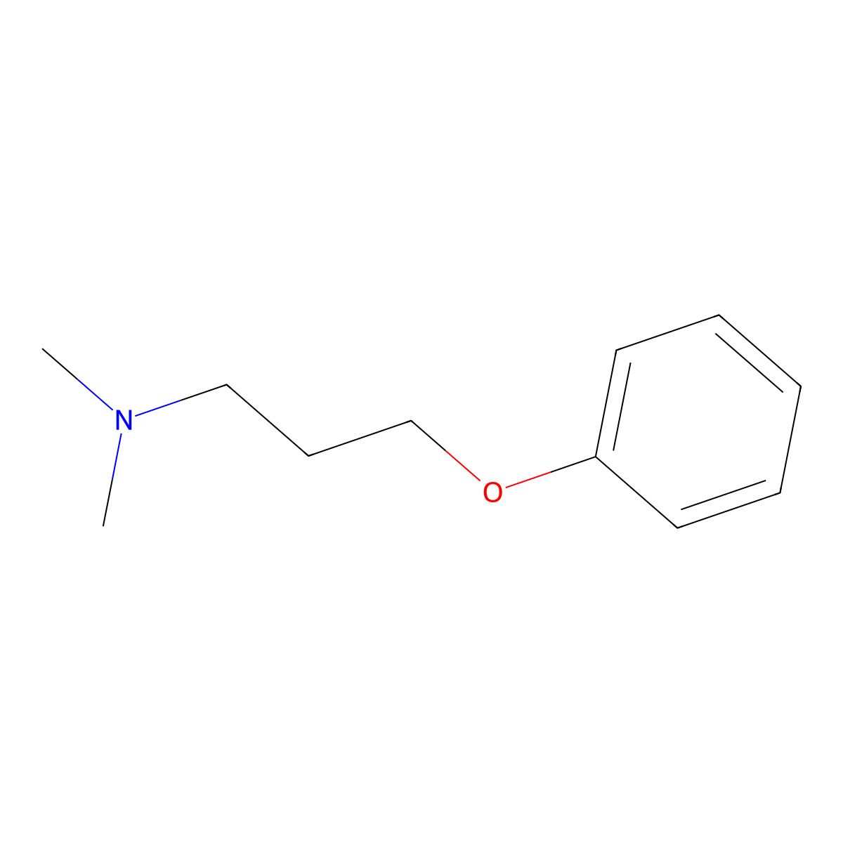 N,N-Dimethyl-3-phenoxypropylamine molecular structure, CAS 20904-57-8