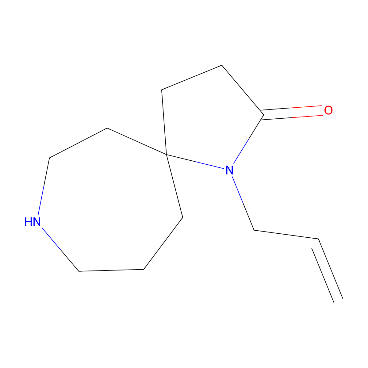 1-Allyl-1,8-Diazaspiro[4.6]Undecan-2-One molecular structure, CAS 2090431-18-6