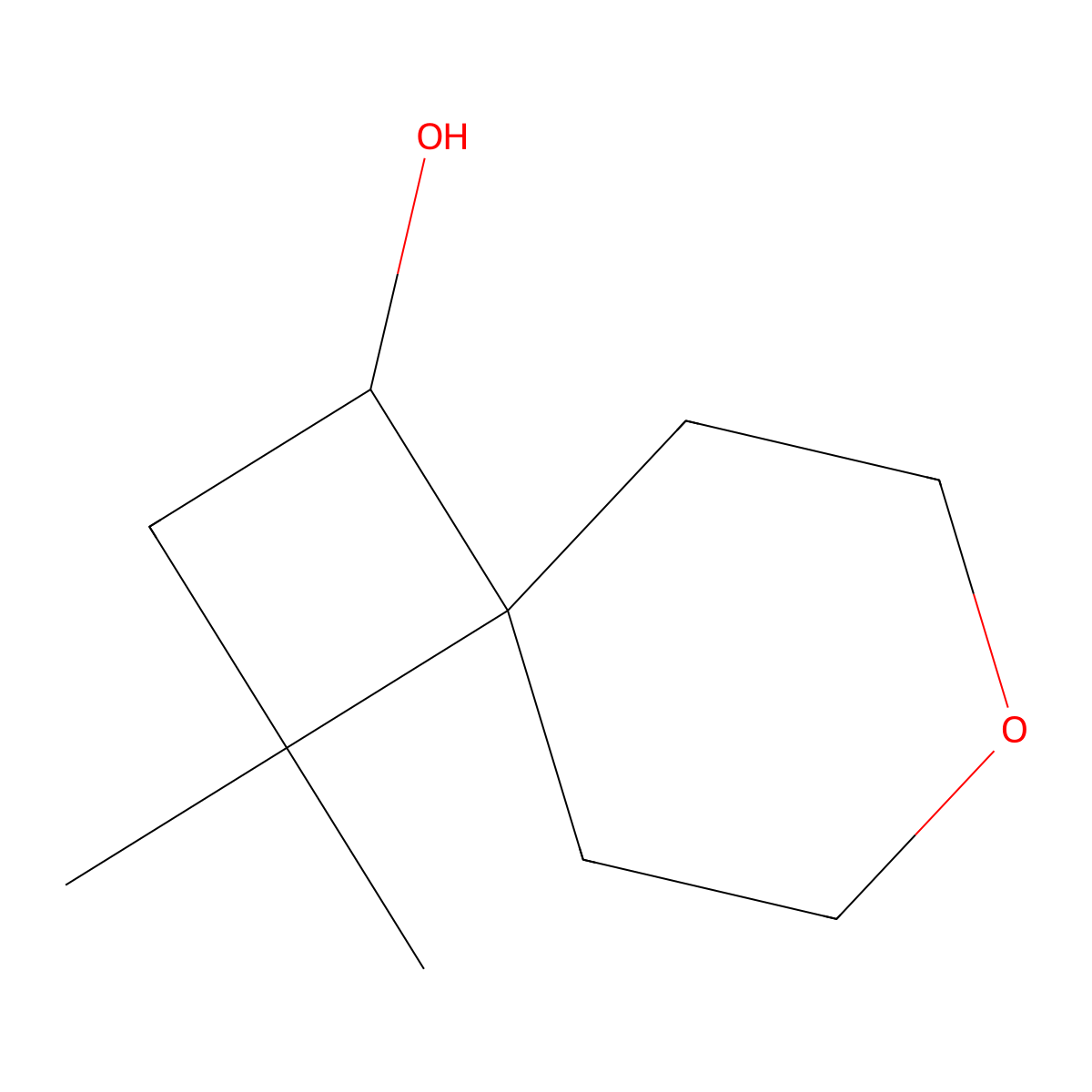 3,3-Dimethyl-7-oxaspiro[3.5]nonan-1-ol molecular structure, CAS 2090435-22-4