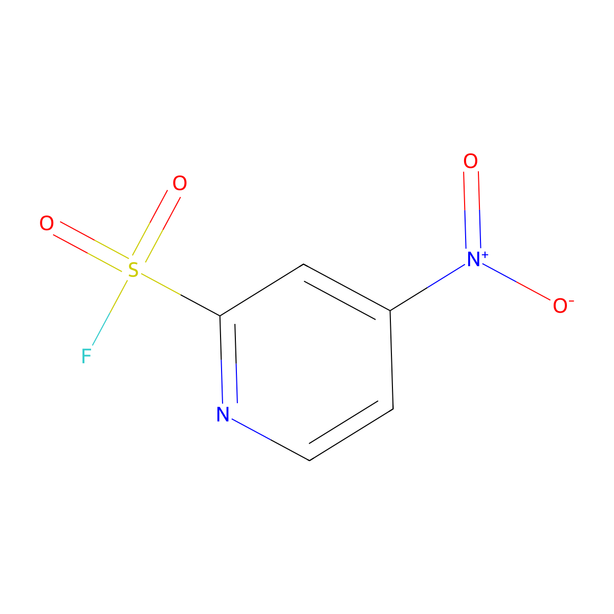 4-Nitropyridine-2-sulfonyl fluoride molecular structure, CAS 2090446-25-4