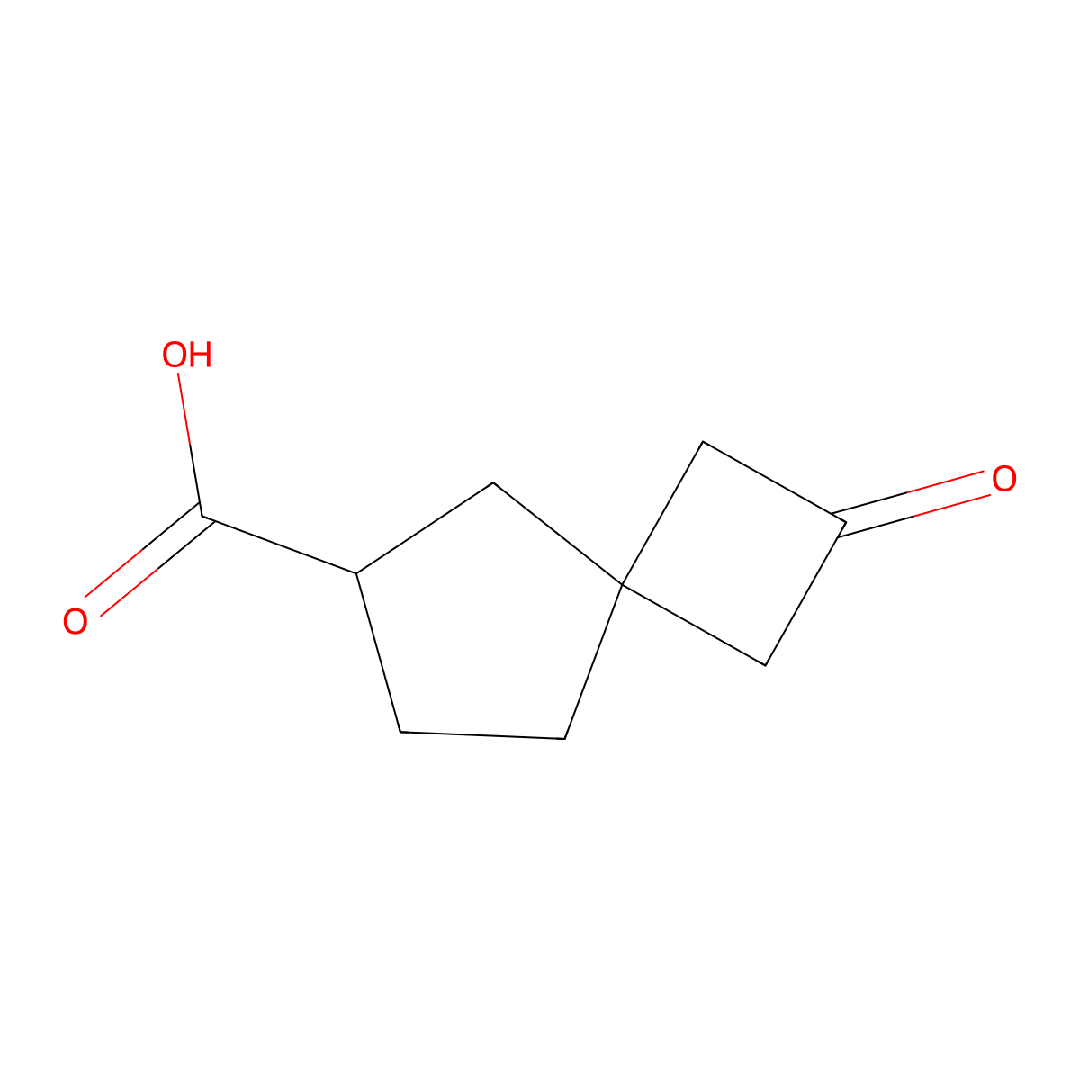 2-Oxospiro[3.4]octane-6-carboxylic acid molecular structure, CAS 2090464-60-9