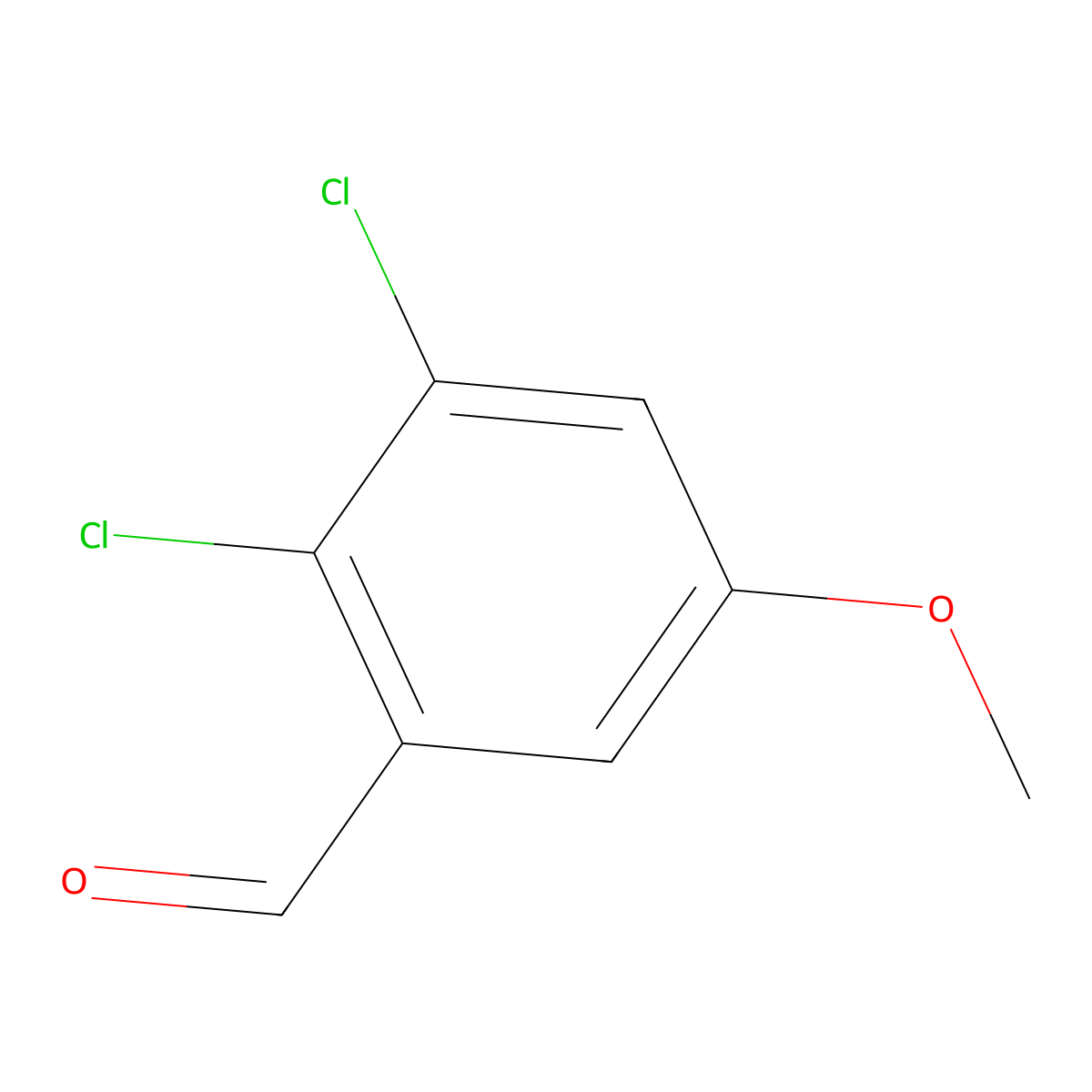2,3-Dichloro-5-methoxybenzaldehyde molecular structure, CAS 2090464-85-8