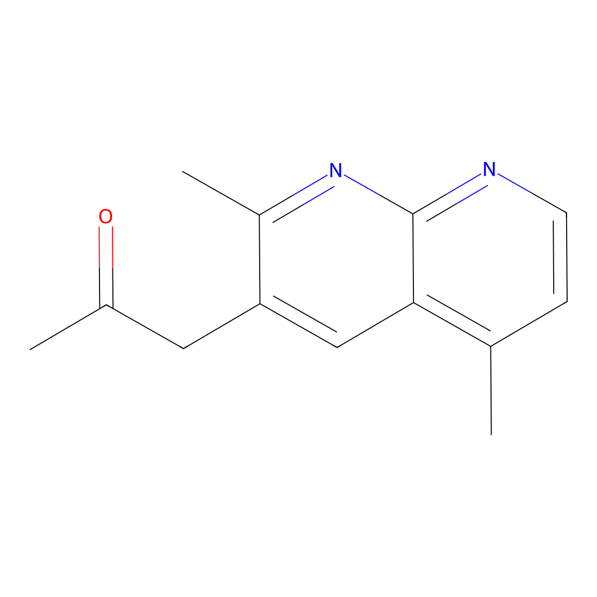 1-(2,5-Dimethyl-1,8-naphthyridin-3-yl)propan-2-one molecular structure, CAS 2090478-18-3