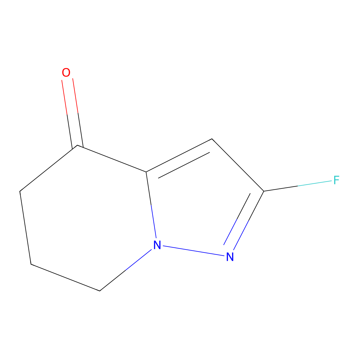 2-Fluoro-4H,5H,6H,7H-pyrazolo[1,5-a]pyridin-4-one molecular structure, CAS 2090480-21-8