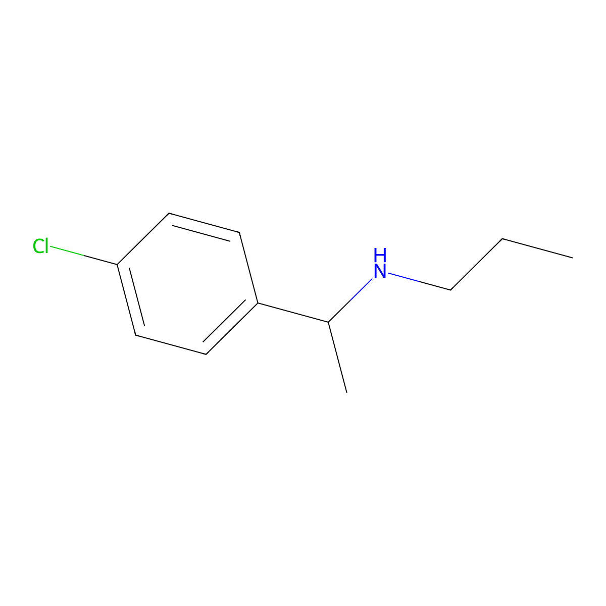 [1-(4-Chlorophenyl)ethyl](propyl)amine molecular structure, CAS 209051-17-2