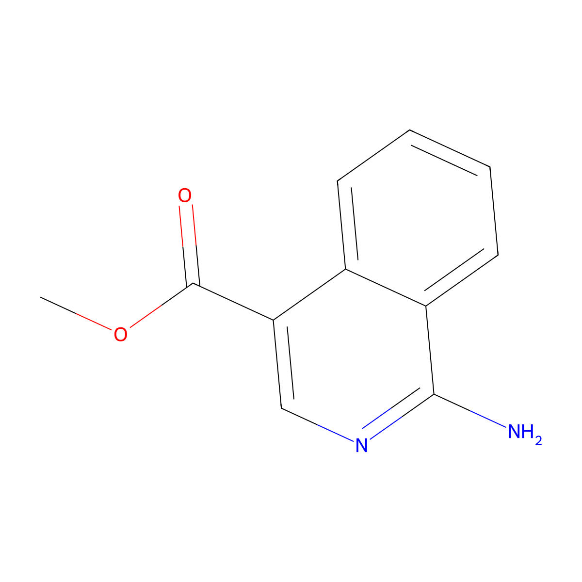 Methyl 1-aminoisoquinoline-4-carboxylate molecular structure, CAS 2090531-69-2