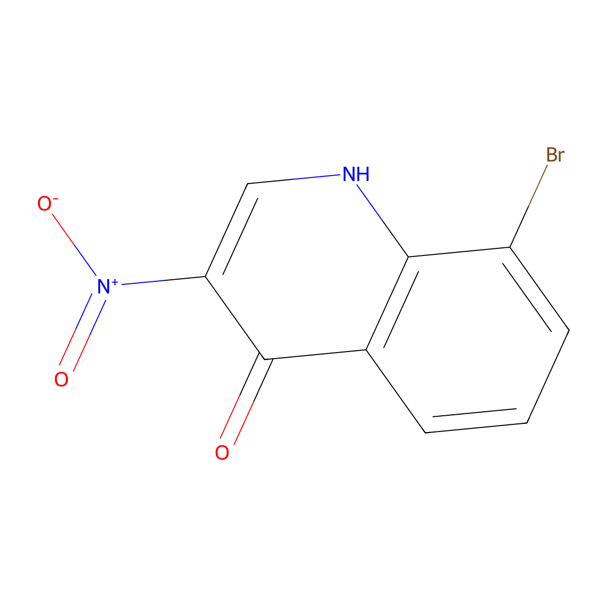 8-Bromo-3-nitroquinolin-4-ol molecular structure, CAS 2090552-55-7
