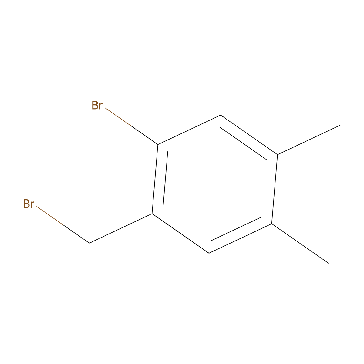 1-Bromo-2-(bromomethyl)-4,5-dimethylbenzene molecular structure, CAS 2090556-71-9