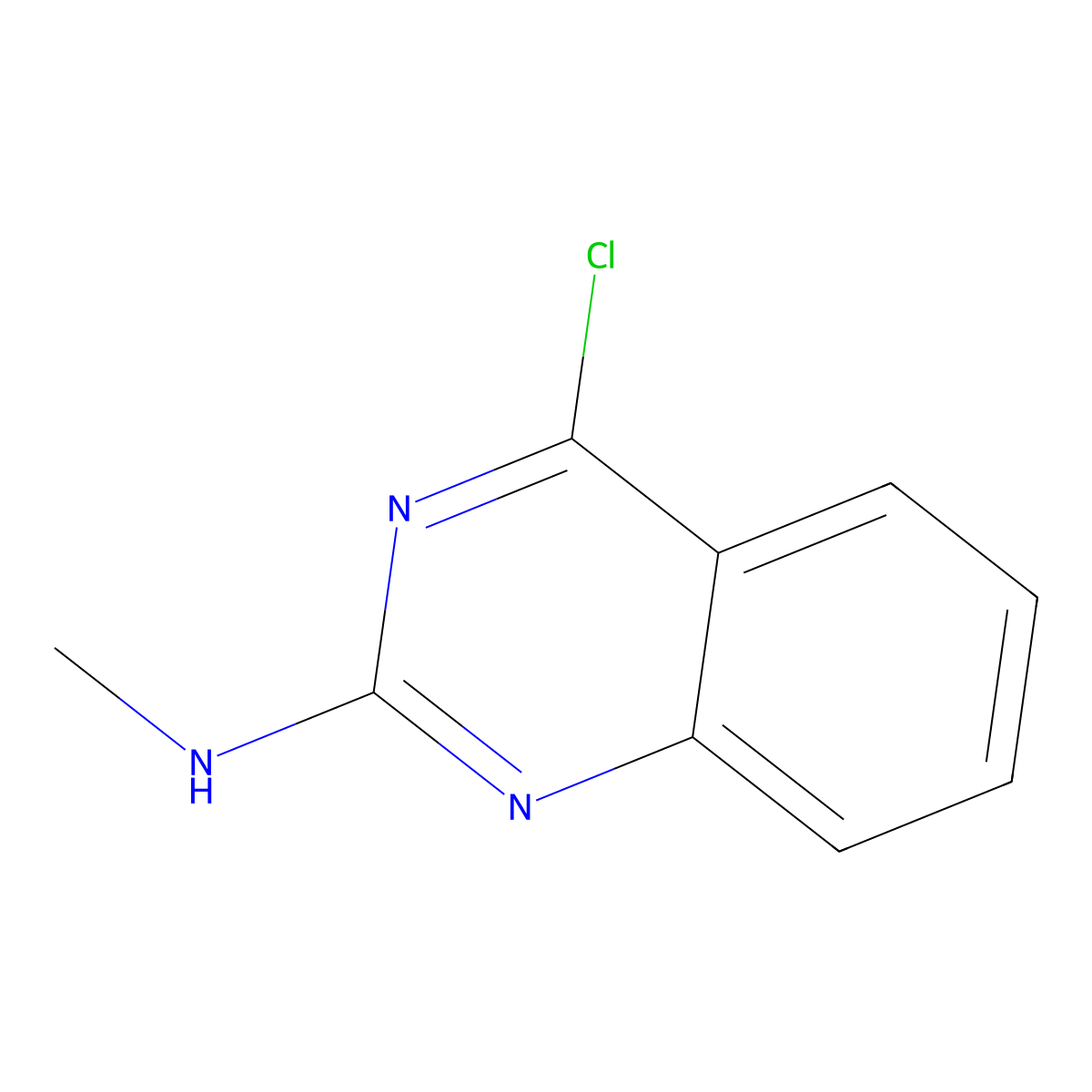 4-chloro-N-methylquinazolin-2-amine molecular structure, CAS 2090582-08-2
