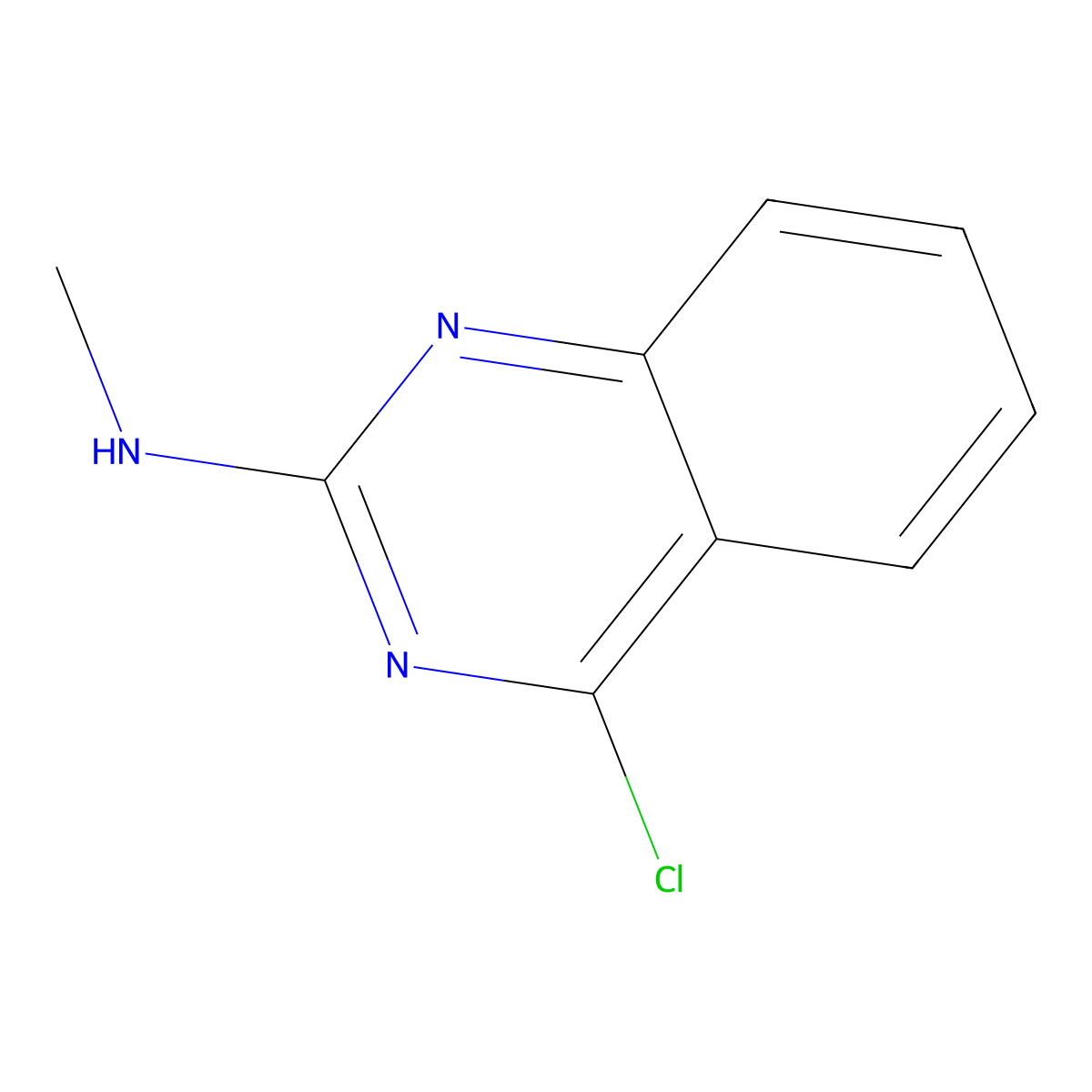 4-chloro-N-methylquinazolin-2-amine molecular structure, CAS 2090582-08-2