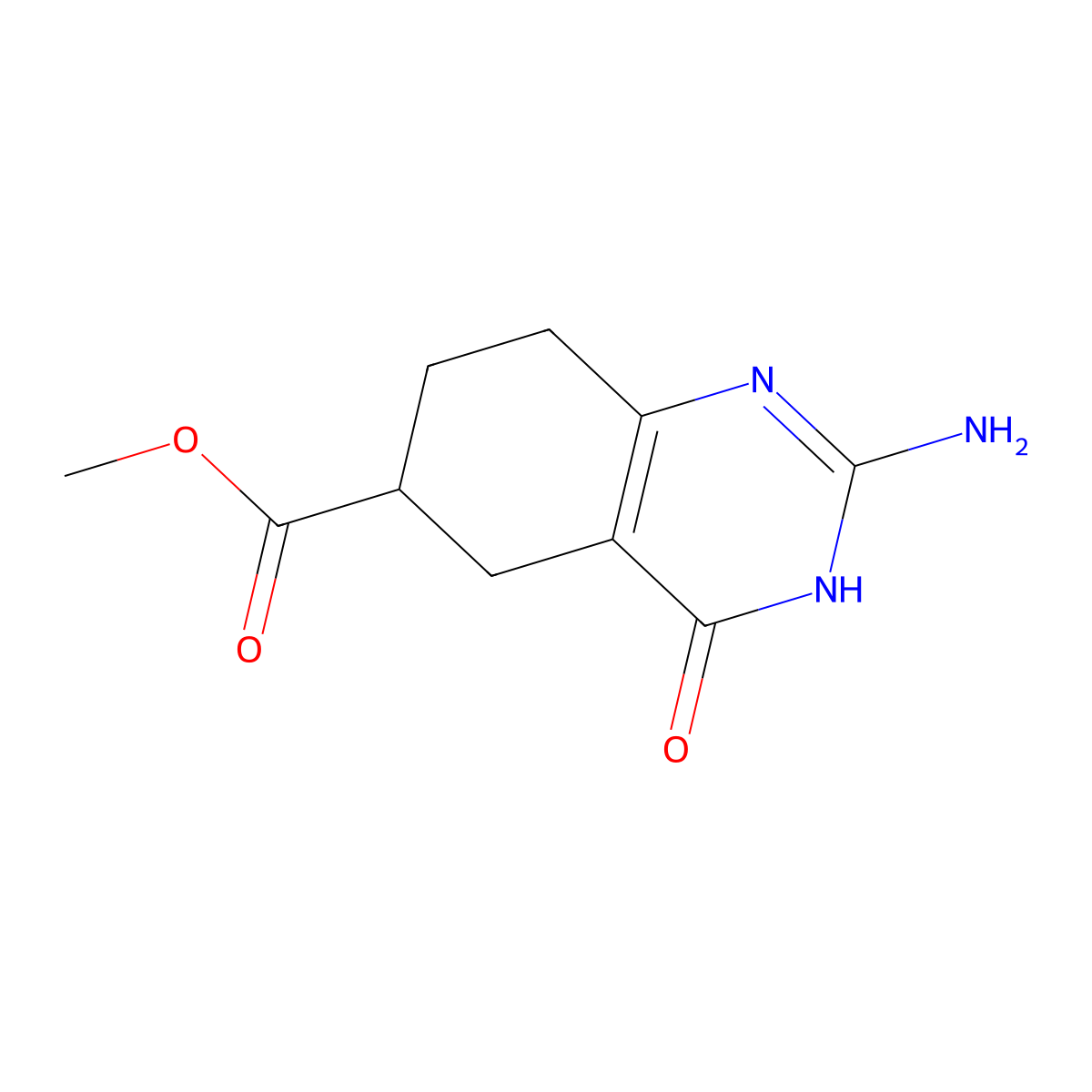 Methyl 2-amino-4-oxo-3,4,5,6,7,8-hexahydroquinazoline-6-carboxylate molecular structure, CAS 2090595-42-7