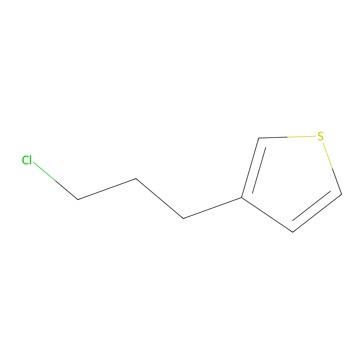 3-(3-Chloropropyl)thiophene molecular structure, CAS 20906-01-8