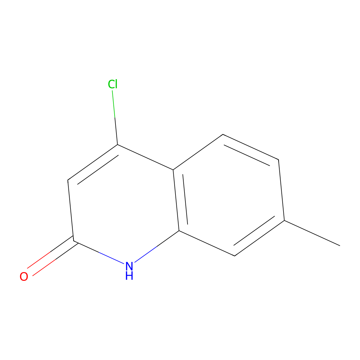 4-Chloro-7-methylquinolin-2(1H)-one molecular structure, CAS 2090606-48-5