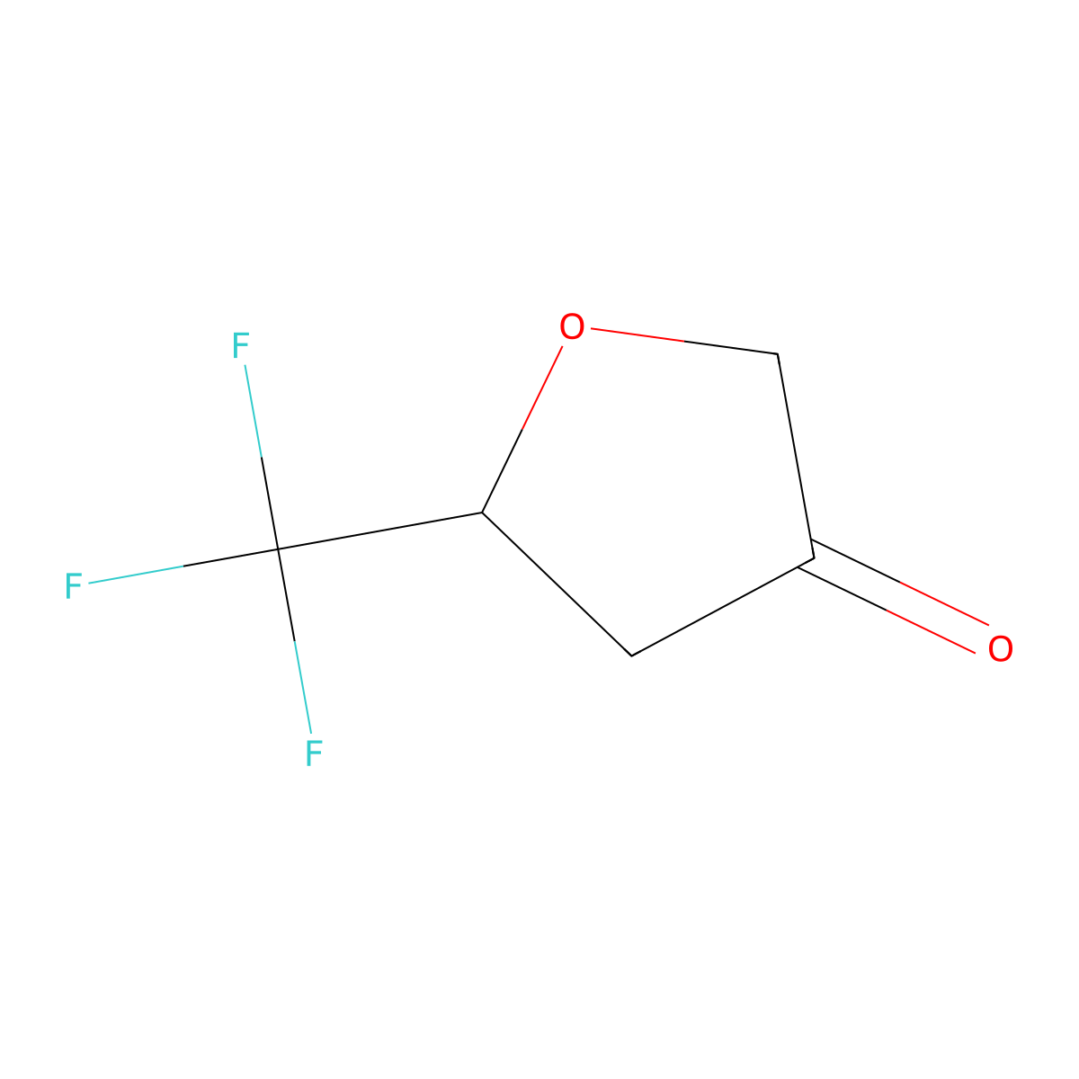 5-(Trifluoromethyl)oxolan-3-one molecular structure, CAS 2090652-49-4