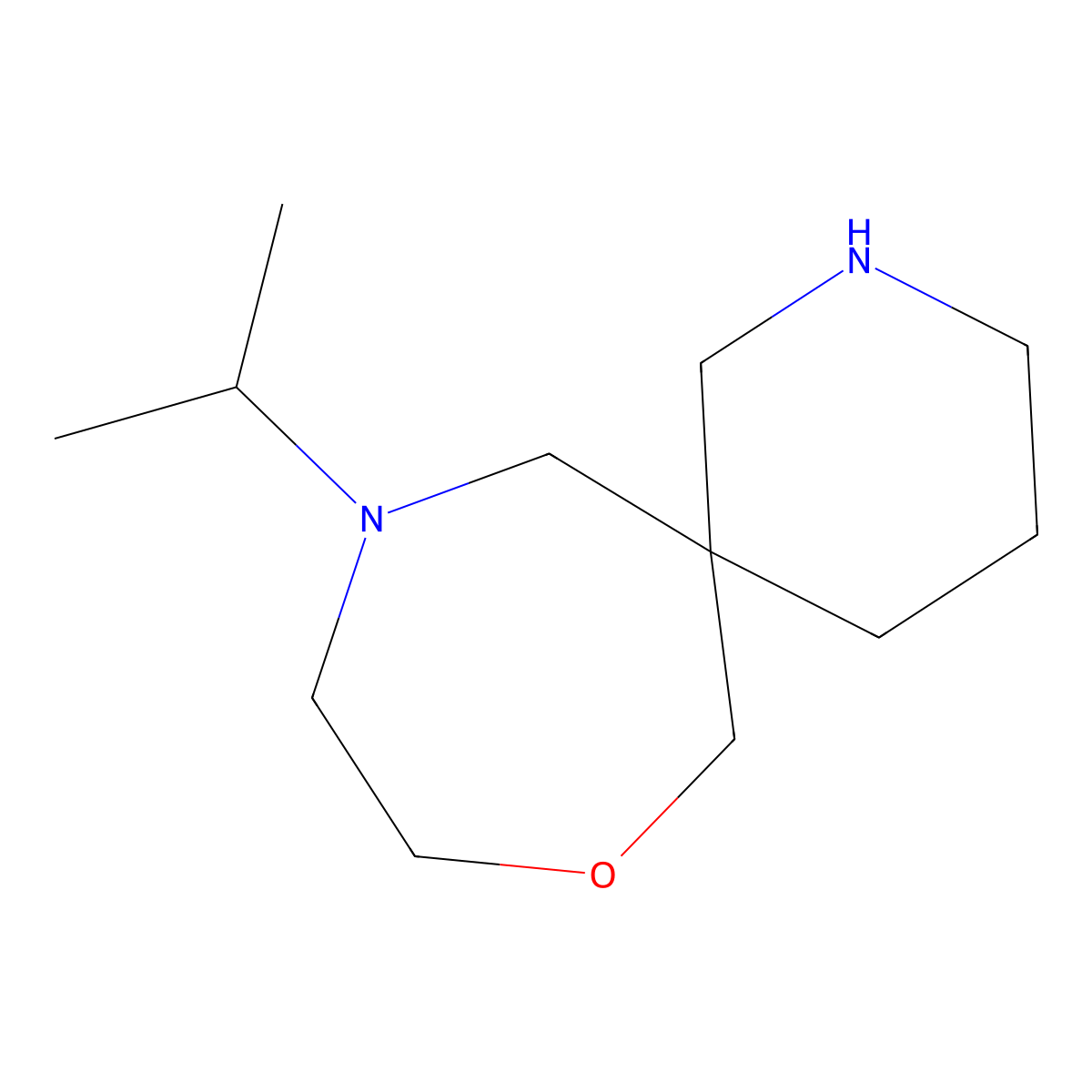 11-Isopropyl-8-Oxa-2,11-Diazaspiro[5.6]Dodecane molecular structure, CAS 2090673-90-6