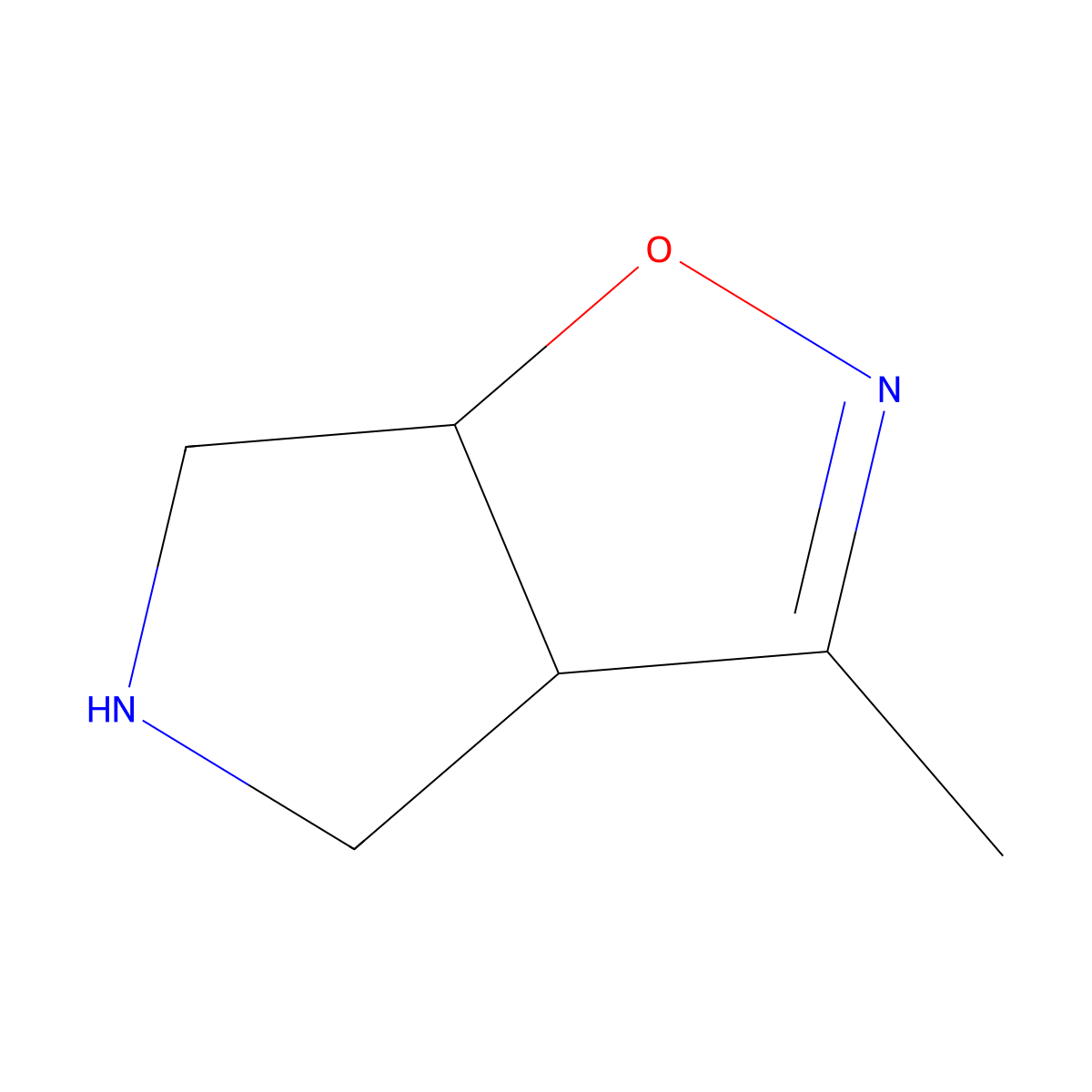 rac-(3aR,6aS)-3-methyl-3aH,4H,5H,6H,6aH-pyrrolo[3,4-d][1,2]oxazole molecular structure, CAS 2090694-10-1