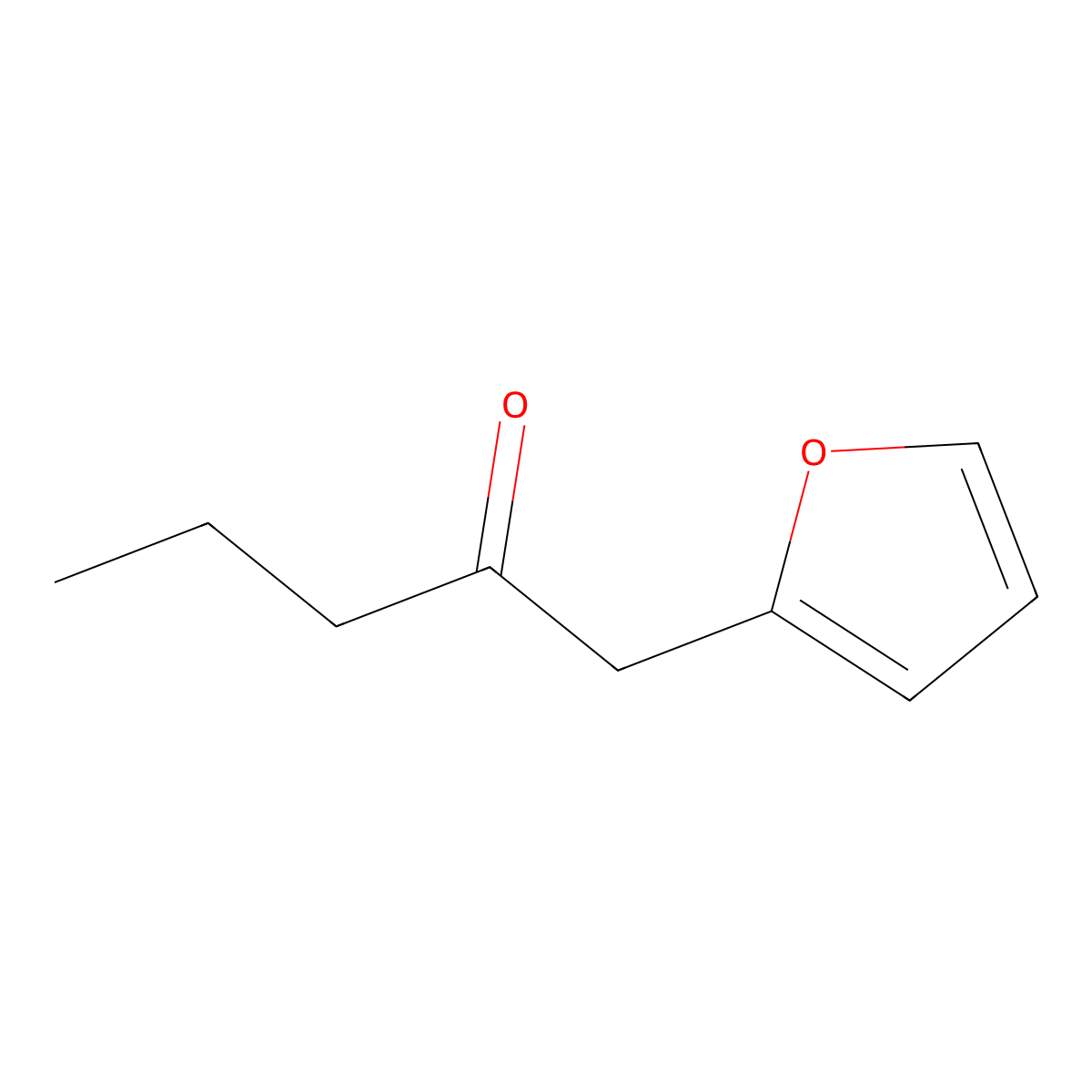 2-Pentanone, 1-(2-furyl)- molecular structure, CAS 20907-03-3