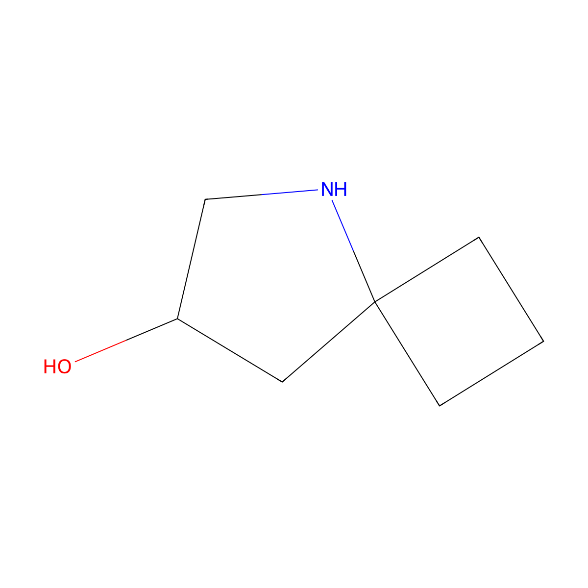 5-Azaspiro[3.4]octan-7-ol molecular structure, CAS 2090704-48-4
