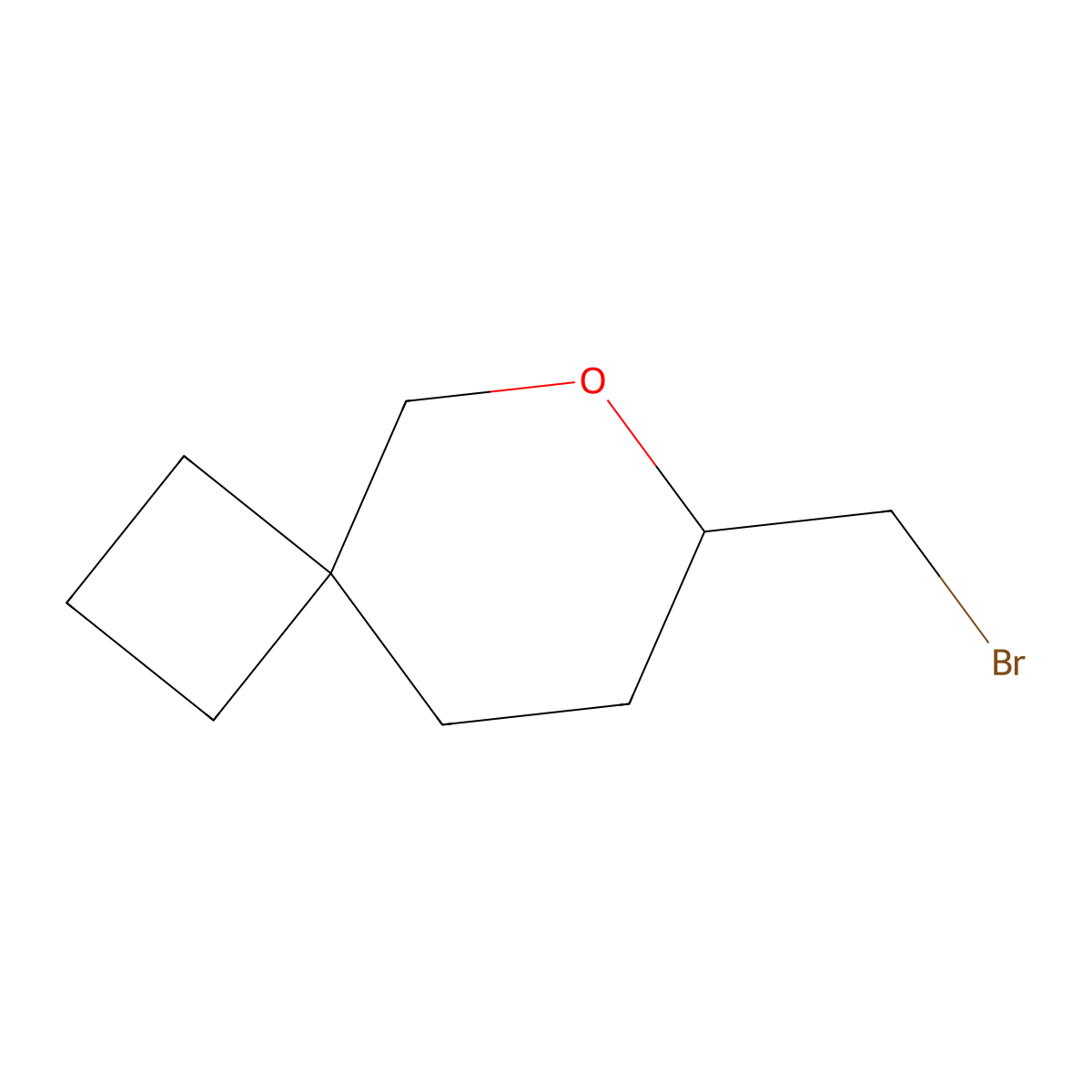 7-(Bromomethyl)-6-oxaspiro(3.5)nonane molecular structure, CAS 2090711-56-9
