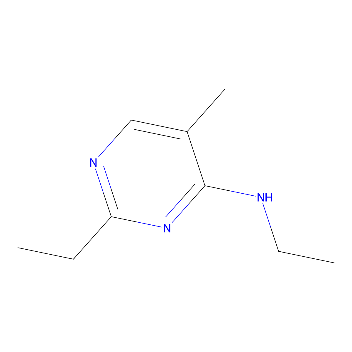 N,2-Diethyl-5-methylpyrimidin-4-amine molecular structure, CAS 2090722-17-9