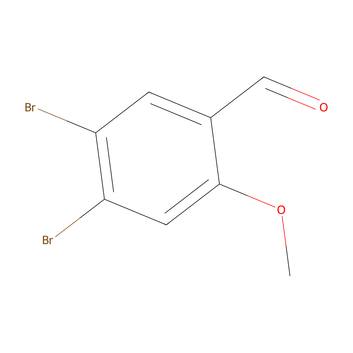 4,5-Dibromo-2-methoxybenZaldehyde molecular structure, CAS 2090722-60-2