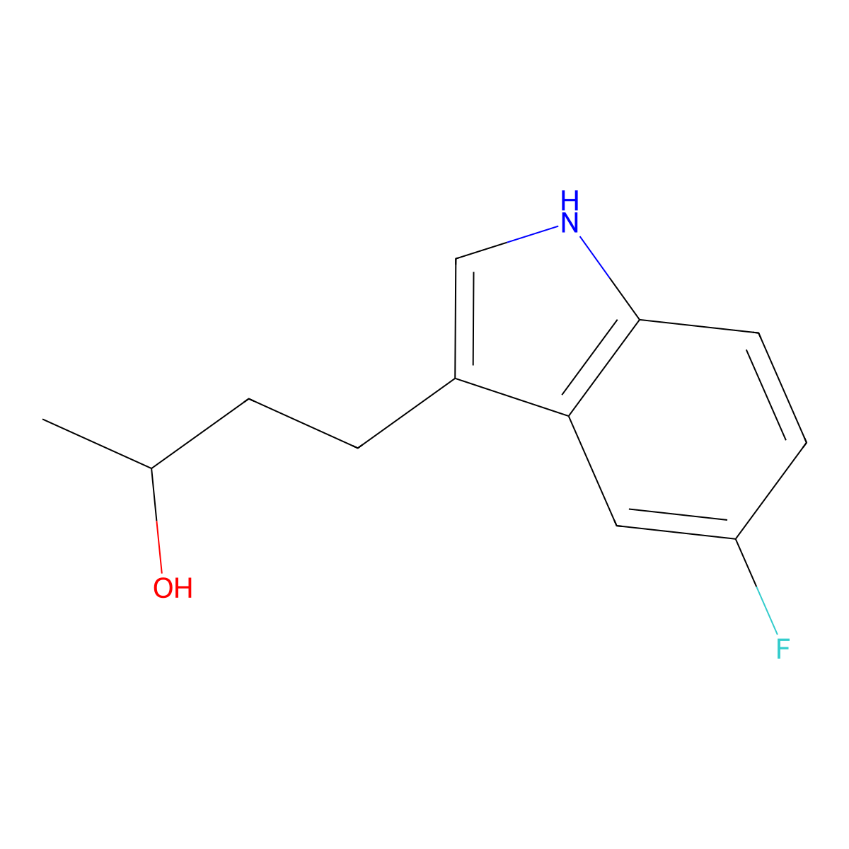 4-(5-Fluoro-1H-indol-3-yl)butan-2-ol molecular structure, CAS 2090724-10-8