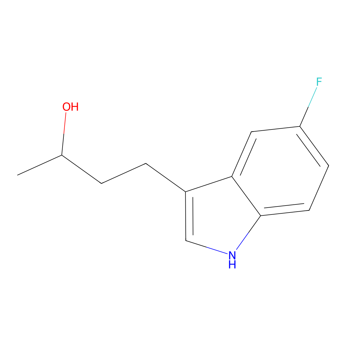 4-(5-Fluoro-1H-indol-3-yl)butan-2-ol molecular structure, CAS 2090724-10-8